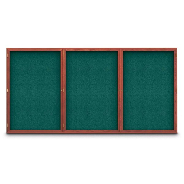 Sliding Door Indoor Enclosed Corkboard, 7